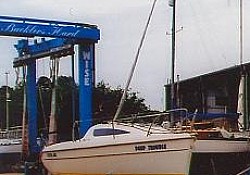 Loaded in Port Edgar, Edinburgh, Scotland and delivered to Bucklers Hard near Lymington, Hampshire