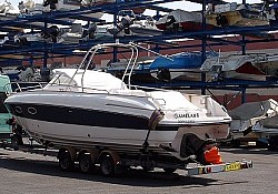 A gorgeous Windy 28 foot motor boat bought in Antibes ,France 